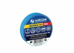 20135 - Safeline изолента ПВХ 15/10 синяя, 150мкм, арт.9359 (1)