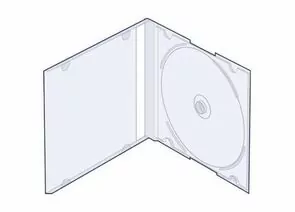 6523 - CD-box (одинарный) SLIM 5мм прозрачный (1)