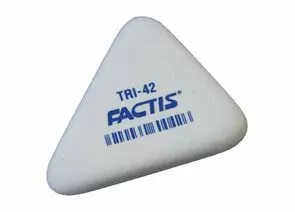 748561 - Ластик FACTIS TRI 42 (Испания), 45х35х8 мм, белый, треугольный, синтетический каучук, PMFTRI42 (1)