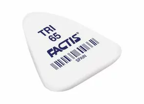 748563 - Ластик FACTIS TRI 65 (Испания), 36х33х6 мм, белый, треугольный, синтетический каучук, PNFTRI65 (1)