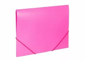 748649 - Папка на резинках BRAUBERG Office, розовая, до 300 листов, 500 мкм, 228083 (1)