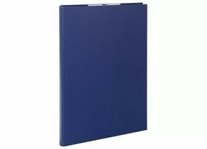 749216 - Папка-планшет STAFF EVERYDAY, А4 (230х314 мм), с прижимом и крышкой, картон/бумвинил, РОССИЯ, синя (1)