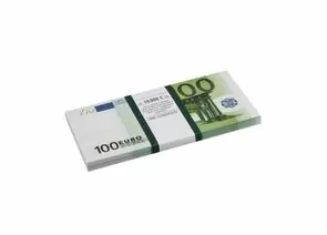 750651 - Деньги шуточные 100 евро, упаковка с европодвесом, AD0000044 (1)