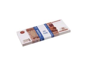 750657 - Деньги шуточные 5000 рублей, упаковка с европодвесом, AD0000112 (1)