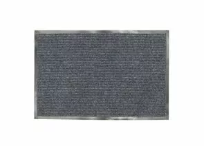 750782 - Коврик входной ворсовый влаго-грязезащитный ЛАЙМА, 120х150 см, ребристый, толщина 7 мм, серый, 60287 (1)