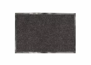 750784 - Коврик входной ворсовый влаго-грязезащитный ЛАЙМА, 120х150 см, ребристый, толщина 7 мм, черный, 6028 (1)