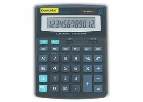 321408 - Калькулятор ОФИСМАГ настольный OFM-888-12, 12 разрядов, двойное питание, 200х150мм (1)