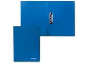 321699 - Папка с бок.мет.приж. BRAUBERG Стандарт синяя, до 100 листов, 0,6мм 221629 (1)