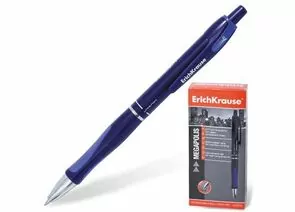 323828 - Ручка шариковая ERICH KRAUSE автомат. Megapolis Concept, 0,7мм, синяя, с рез. вставками 141259 (1)