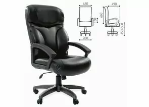 683480 - Кресло офисное BRABIX Vector EX-559, экокожа премиум, черное, 531385 (1)