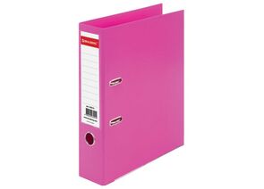 748900 - Папка-регистратор BRAUBERG EXTRA, 75 мм, розовая, двустороннее покрытие пластик, металлический уго (1)
