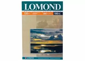 319584 - Фотобумага LOMOND д/струйной печати А4, 120г/м, 100л., односторонняя, матовая (0102003) (1)