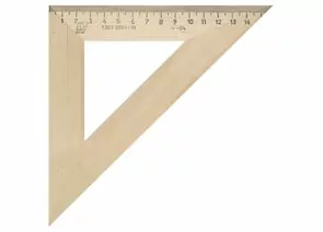 747773 - Треугольник деревянный, угол 45, 16 см, УЧД, С16 (1)