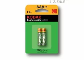 680665 - Аккумулятор Kodak R03 650mAh Ni-MH BL2 ЗАРЯЖ (1)