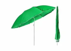 681846 - 1-2.SALE Зонт пляжный с наклоном d=220, стойка 28/32мм, полиэстер 210D, зеленый, E1M (1)