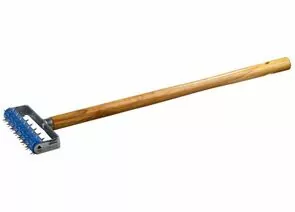 530286 - Валик игольчатый STAYER для гипсокартона в сборе, металлические иглы, ручка 500мм, 32х150мм (1)
