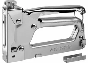 546002 - Пистолет STAYER MASTER скобозабивной металлический регулируемый, тип 53, 4-14мм (1)