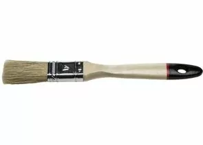547152 - Кисть плоская STAYER UNIVERSAL-EURO, светлая натуральная щетина, деревянная ручка, 20мм (12!!!) (1)