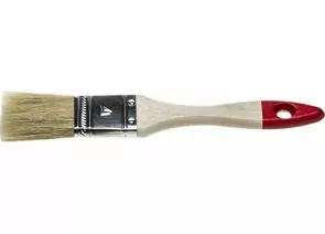 547236 - Кисть плоская STAYER UNIVERSAL-STANDARD, светлая натуральная щетина, деревянная ручка, 25мм (1)