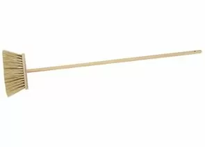 551243 - Метла ЗУБР с деревянной ручкой, ПЭТ, 120см, 24см (1)