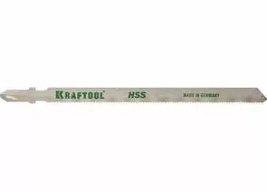 628957 - Полотна KRAFTOOL, T318A, для эл/лобзика, HSS, по металлу (1-3мм), EU-хвост., шаг 1,2мм, 110мм, 2шт (1)