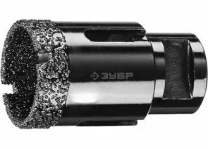 639206 - Алмазная коронка ЗУБР ПРОФЕССИОНАЛ унив. д/УШМ, сух.сверление,вакуумная пайка, посадка М14, d35 мм (1)
