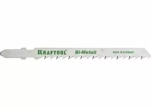 639718 - Полотна KRAFTOOL, T144DF, д/эл.лобзика, Bi-Met, дерево, быстр. рез, EU-хвост., 75/4мм, 2шт (1)