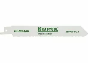 639830 - Полотно KRAFTOOL INDUSTRIE QUALITAT, S922VF, д/эл.ножовки, Bi-Met, металл, дерево, 130/1.8-2.5мм (1)