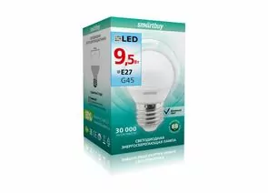 692553 - Smartbuy шар G45 E27 9.5W 4000K 4K матовая пластик SBL-G45-9_5-40K-E27 (1)