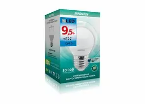 692554 - Smartbuy шар G45 E27 9.5W 6000K 6K матовая пластик SBL-G45-9_5-60K-E27 (1)