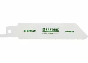 639827 - Полотно KRAFTOOL INDUSTRIE QUALITAT, S522EF, д/эл/ножовки, Bi-Metall, по металл,шаг 1,4мм,80мм (1)