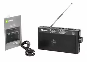 717646 - Радиоприемнк HARPER HDRS-377, УКВ 88-108 MHz/СВ, USB, SD, AUX, 220V/акк.18650,190х97х51мм (1)