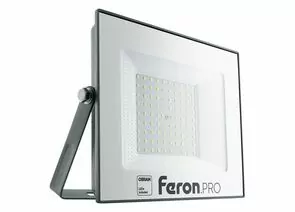 799159 - Feron.PRO прожектор св/д 100W(10000lm) 6400K IP65 черный 213x33x255 OSRAM LL-1000 41541 (1)