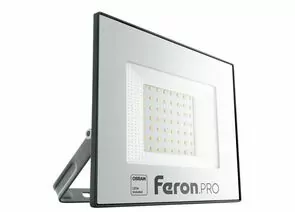 799163 - Feron.PRO прожектор св/д 50W(5000lm) 6400K IP65 черный 164x30x191 OSRAM LL-1000 41540 (1)