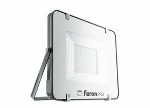 799164 - Feron.PRO прожектор св/д 150W(15000lm) 6400K IP65 черный 326x44x375 OSRAM LL-1000 41542 (1)