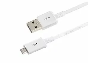 608006 - Кабель USB(A)шт. microUSBшт. длинный 1М белый 18-4269-20 REXANT (20!) (1)