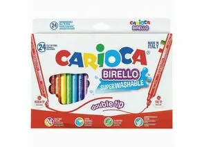 746785 - Фломастеры двухсторонние CARIOCA (Италия) Birello, 24 цвета, суперсмываемые, 41521 (1)