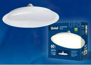 699167 - Лампа св/д Uniel UFO U270 E27 60W(4800lm 120°) 3000К 2K матовая 270x80 LED-U270-60W/3000K/E27/FR (1)