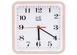801014 - Часы настенные IRIT IR-650, d=22см, пластик/стекло, АА*1шт нет в компл (1)