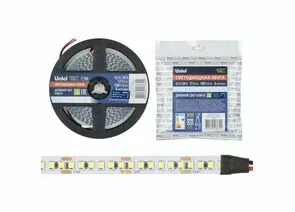 773402 - Uniel лента св/д ULS-2835, 24V 17W/m 180LED/m 10мм IP20, 6500K холодный белый (интерьерная) 5м, 8792 (1)