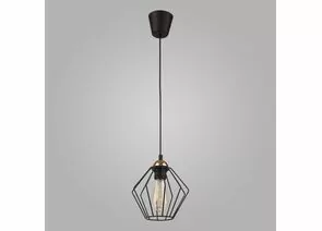 714471 - TK Lighting Люстра 1x 60W 200х200х1000 пластик чёрный Galaxy 1642 (1)