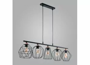 720557 - TK Lighting Люстра 5x60W 970х890 пластик медь/чёрный Galaxy 1649 (1)