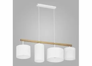 734562 - TK Lighting св-к подвесной 4x60W E27 820x240x930 св дерево белый/белый Deva White 4106 a046504 (1)