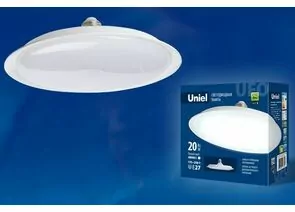 699162 - Лампа св/д Uniel UFO U165 E27 20W(1600lm 120°) 4000К матовая 162x71 LED-U165-20W/4000K/E27/FR (1)