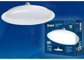 699168 - Лампа св/д Uniel UFO U270 E27 60W(4800lm 120°) 4000К 4K матовая 270x80 LED-U270-60W/4000K/E27/FR (1)