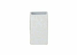 700311 - Стакан д/зубных щеток ВаннДерЛиф, керамика, цвет белый с бежевым рисунком 60710 Master House (1)