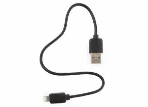 711052 - Кабель USB(A)шт. - 8pin шт. для iPhone5/6/7/8/X, IPod, IPad Гарнизон, 0.3м, черный, пакет (1)