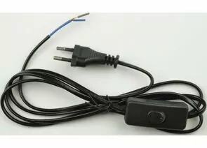 711681 - Uniel сетевой шнур 2A 500W 1,7м с вилкой и выключателем для бра, черный UCX-C10/02A-170 BLACK (1)