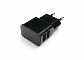 712111 - Блок питания Cablexpert 220V - 5V 2xUSB (5V 2100mA) MP3A-PC-12, черный (1)