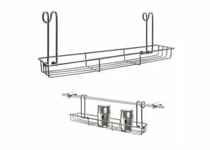 799757 - Полка д/специй на рейлинг,навесн,35*7,5*12см(кратность4шт!!!), сталь/хром провол.AN52-135 Мультидом (1)